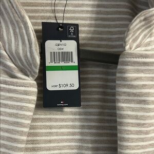 Striped Beige and White Jacket NWT